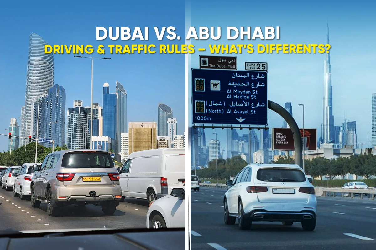 Verkeersregels in Dubai en Abu Dhabi: wat is het verschil?