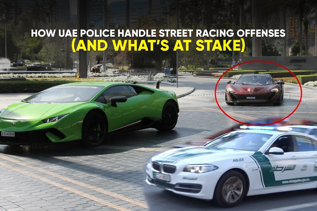 Wie geht die Polizei der VAE mit Straßenrennen um?