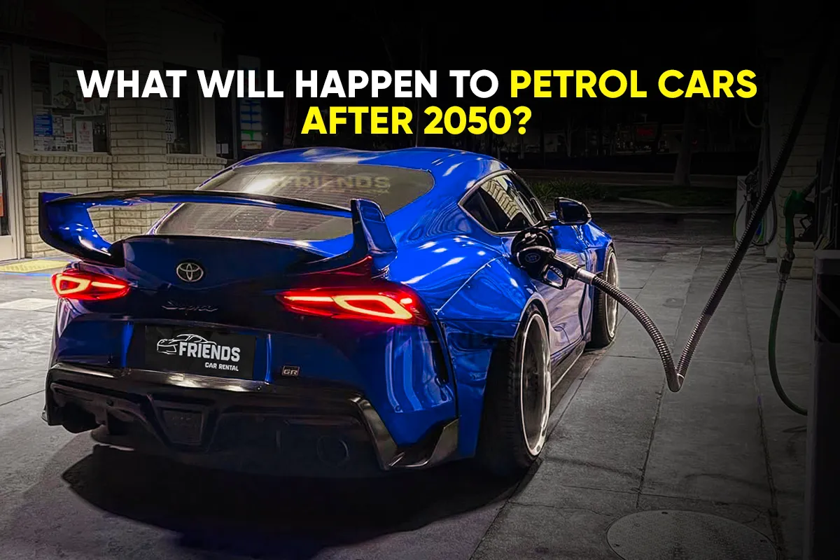 What will happen to petrol cars in the UAE after 2050?